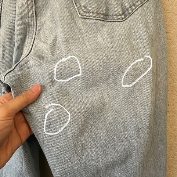 ABERCROMBIE & FITCH The 90s Jeans Blue Straight Ultra High Rise - Picture 8 of 16